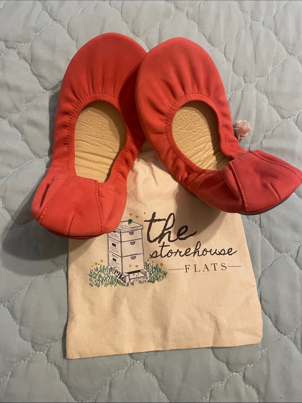 The Storehouse Flats Coral Foldable Ballet Flats